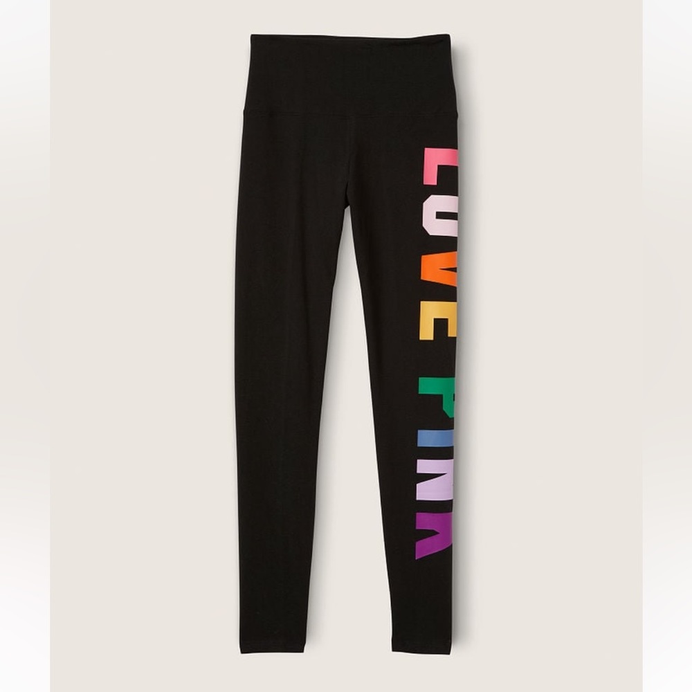 VS PINK Cotton High Waist Leggings Large - Picture 4 of 10